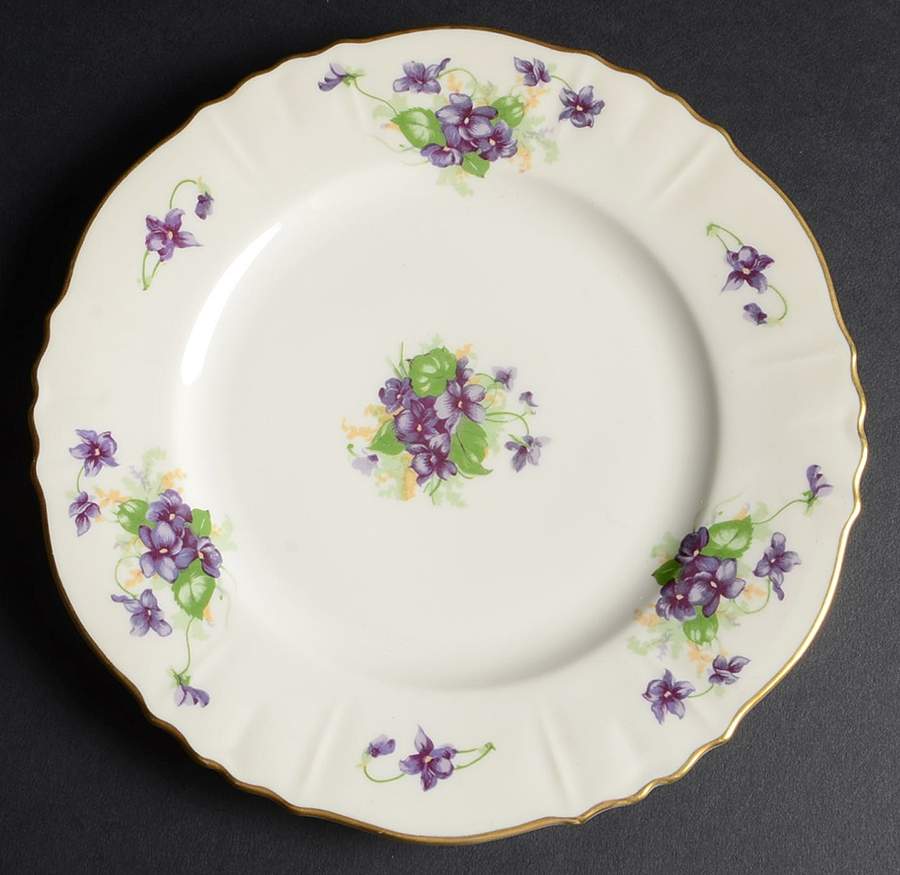 Violets Salad Plate by Syracuse-1