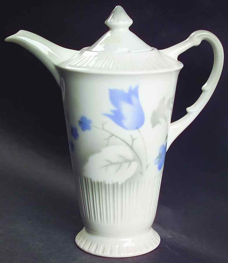 Vogue Blue Coffee Pot & Lid by Syracuse-1