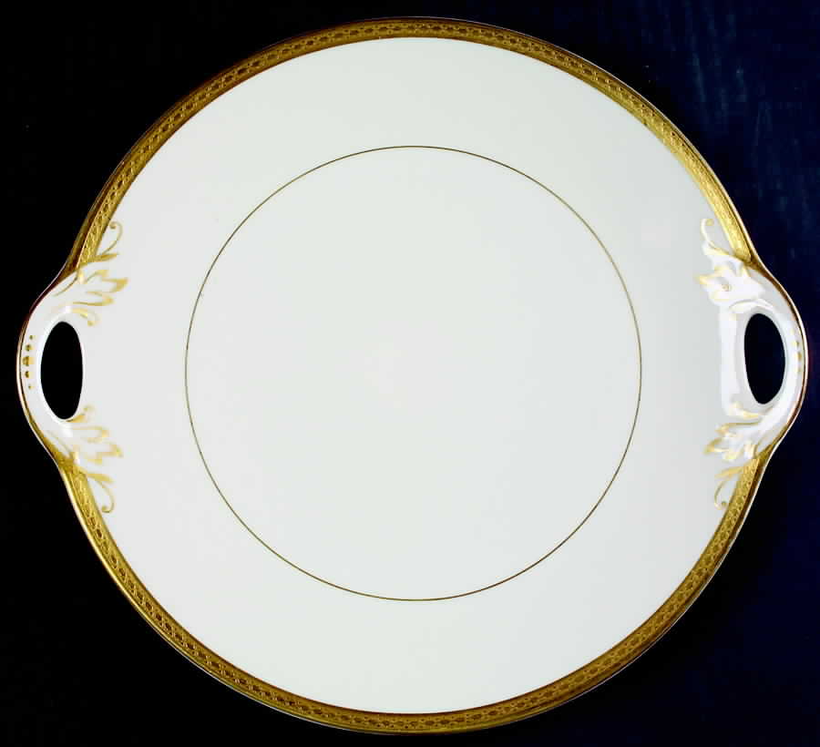 Wayne (No Color Band) Handled Cake Plate by Syracuse-1