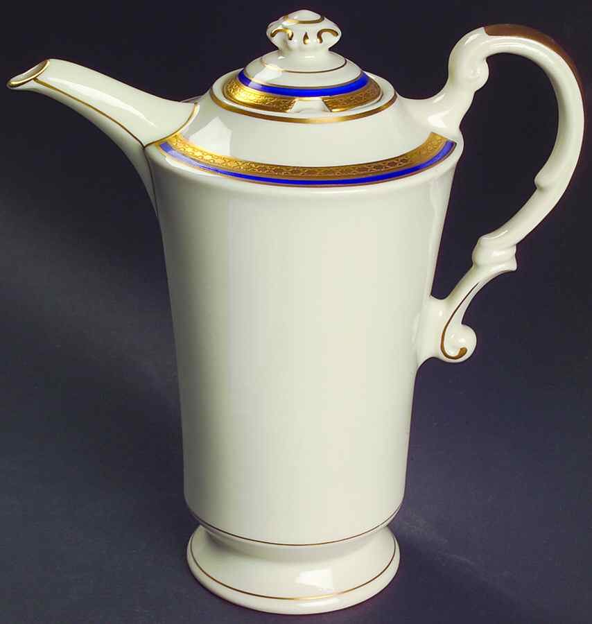 Wayne Blue (Fine China) Coffee Pot & Lid by Syracuse-1