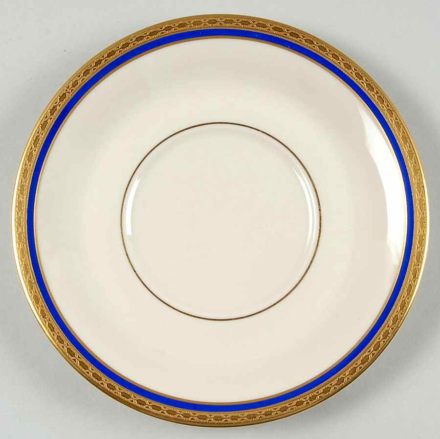 Wayne Blue (Fine China) Saucer for Cream Soup Bowl by Syracuse-1