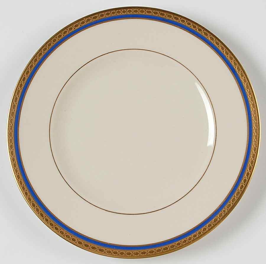 Wayne Blue (Fine China) Dessert/Pie Plate by Syracuse-1