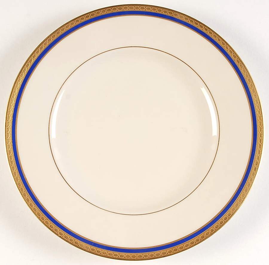 Wayne Blue (Fine China) Luncheon Plate by Syracuse-1
