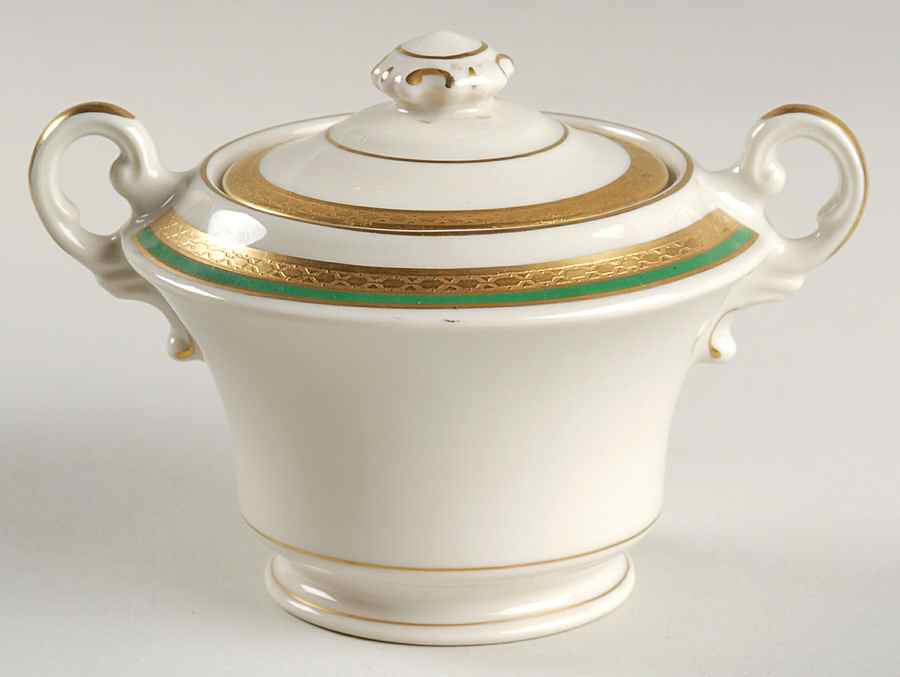 Wayne Green Sugar Bowl & Lid by Syracuse-1