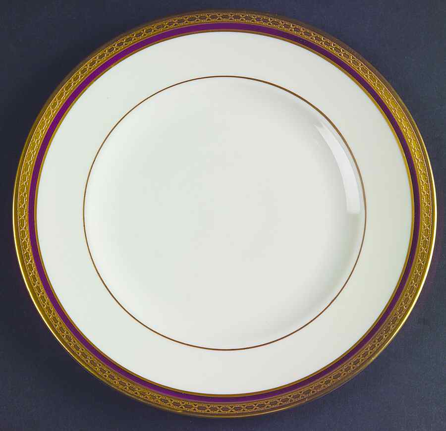 Wayne Maroon Dessert/Pie Plate by Syracuse-1