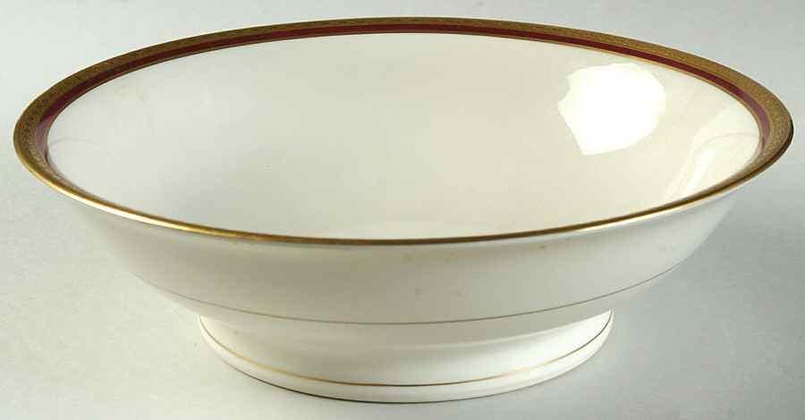 Wayne Maroon 9" Round Vegetable Bowl by Syracuse-1