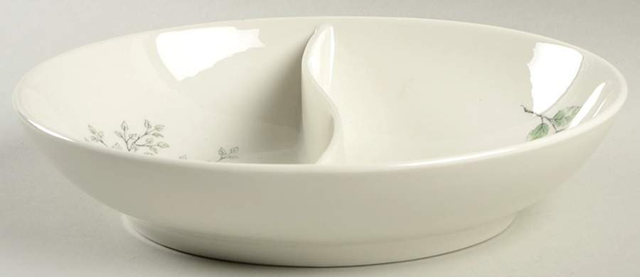Wayside 10" Oval Divided Vegetable Bowl by Syracuse-1