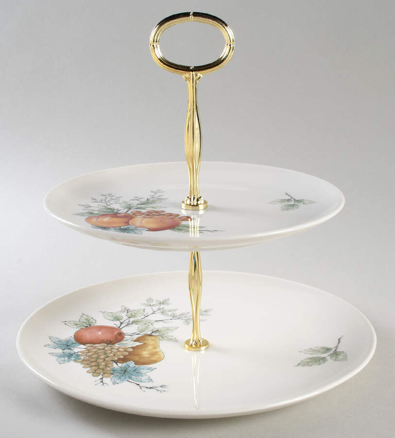 Wayside 6 5/8"-10"  2 Tiered Serving Tray (Dp, Sp) HC by Syracuse-1