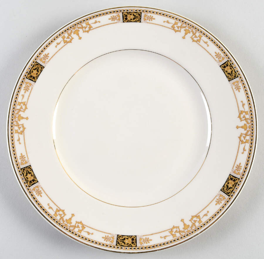 Webster (Old Ivory, Gold Trim) Large Dinner Plate by Syracuse-1