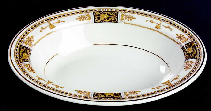 Webster (Old Ivory, Gold Trim) Fruit/Dessert (Sauce) Bowl by Syracuse-1