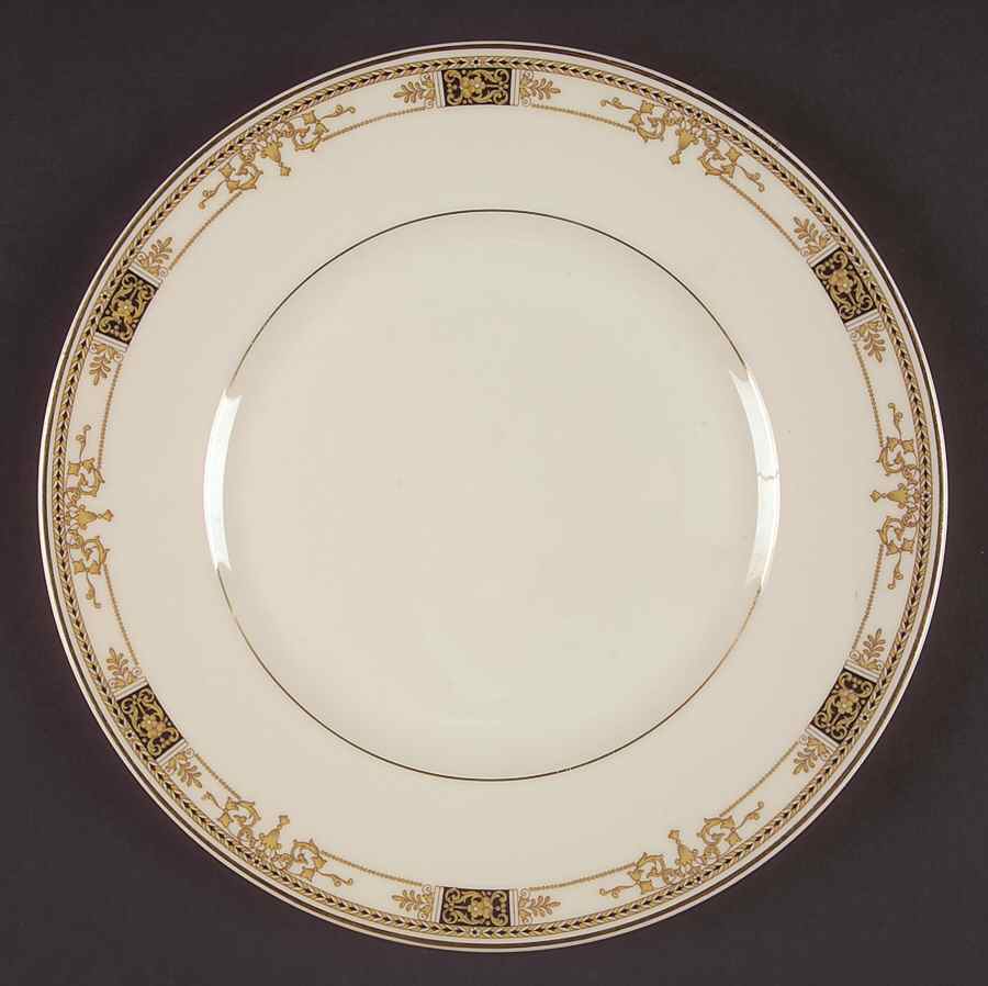 Webster (Old Ivory, Gold Trim) Large Dinner Plate by Syracuse-1