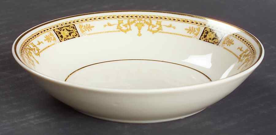 Webster (Old Ivory, Gold Trim) Fruit/Dessert (Sauce) Bowl by Syracuse-1