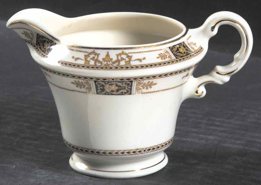 Webster (Old Ivory, Gold Trim) Creamer by Syracuse-1