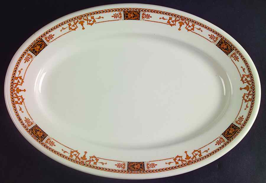 Webster (Restaurant, White, No Trim) 11" Oval Serving Platter by Syracuse-1