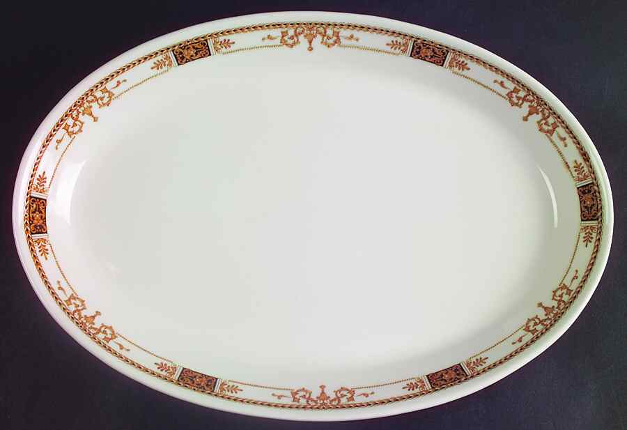 Webster (Restaurant, White, No Trim) 12" Oval Serving Platter by Syracuse-1
