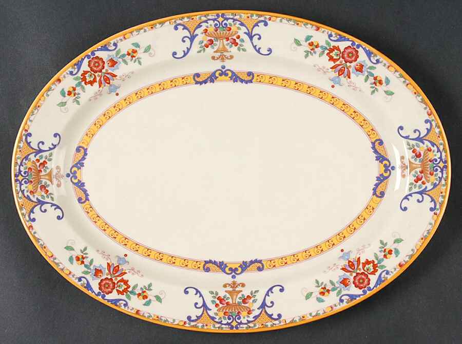 Wendover 12" Oval Serving Platter by Syracuse-1