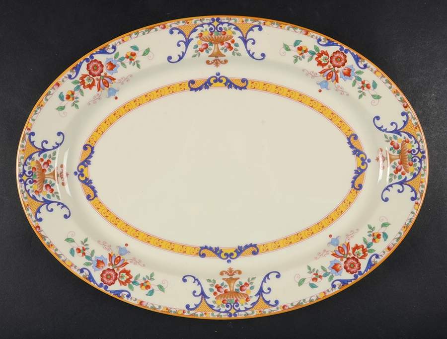 Wendover 14" Oval Serving Platter by Syracuse-1