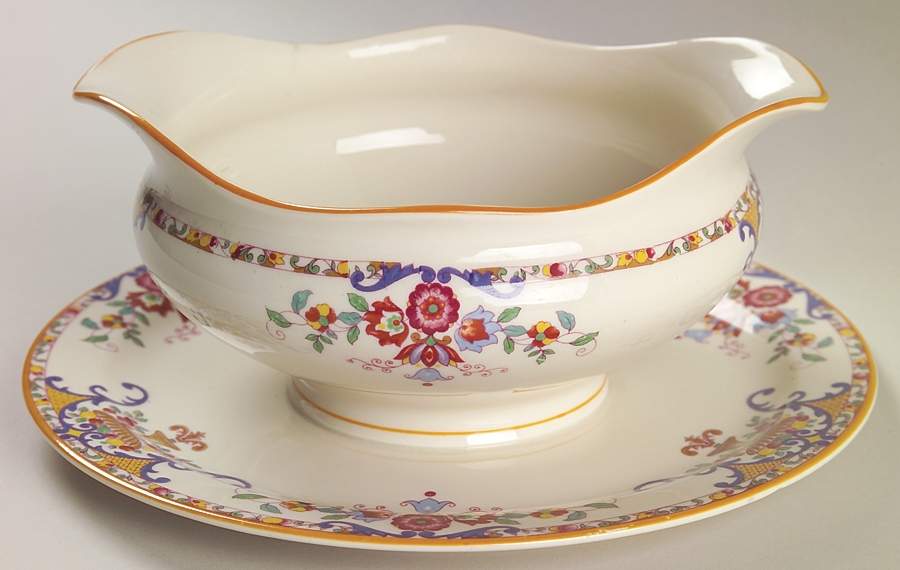 Wendover Gravy Boat with Attached Underplate by Syracuse-1
