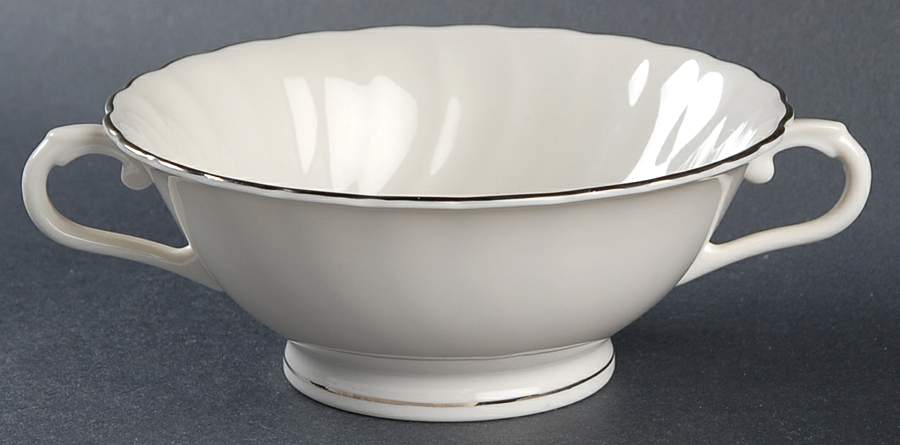 Wedding Ring Footed Cream Soup Bowl by Syracuse-1