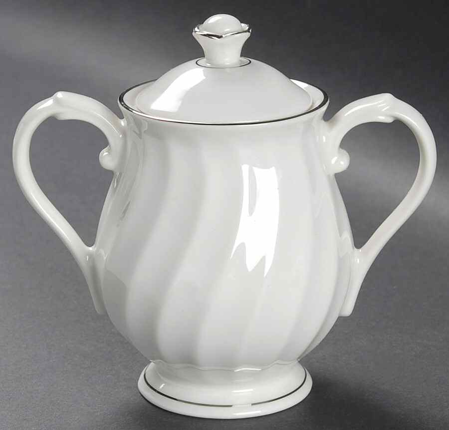 Wedding Ring Sugar Bowl & Lid by Syracuse-1