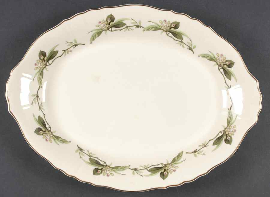 Westvale 12" Oval Serving Platter by Syracuse-1