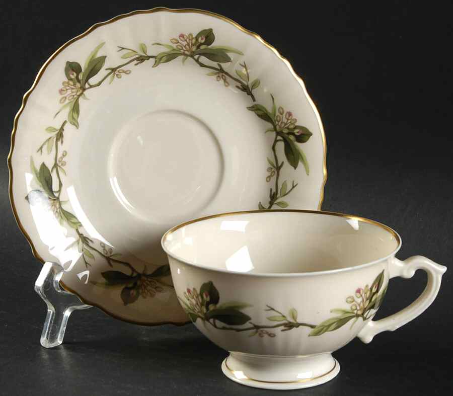 Westvale Footed Cup & Saucer Set by Syracuse-1