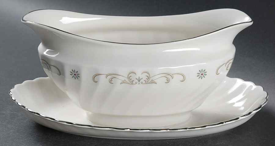 Westminster Gravy Boat with Attached Underplate by Syracuse-1