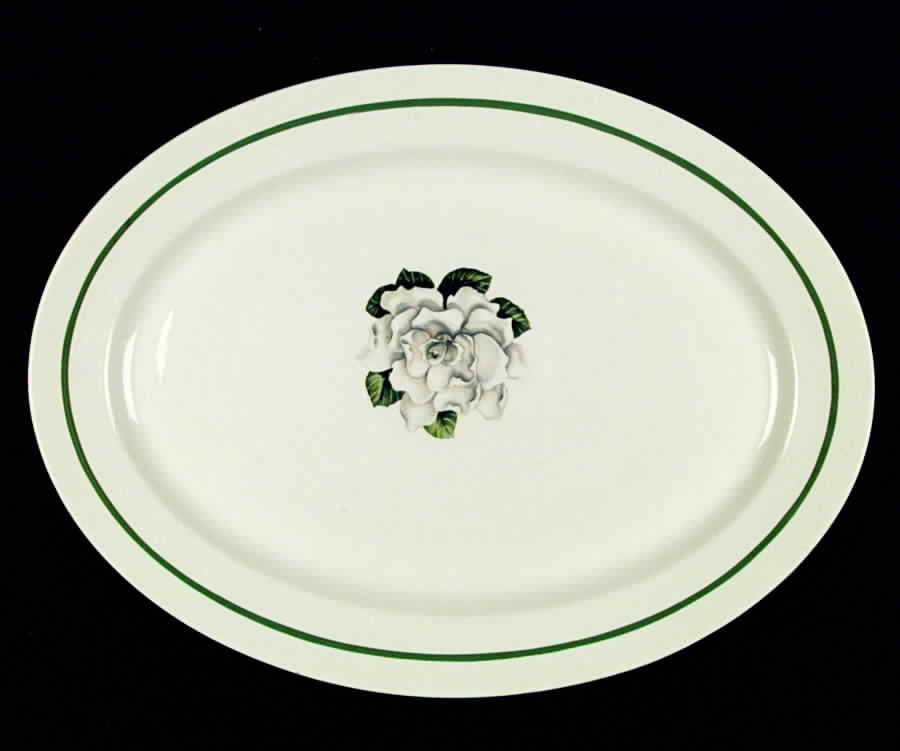 Whitfield (White Body) 16" Oval Serving Platter by Syracuse-1