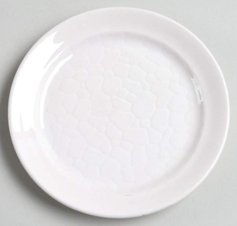 White On White Bread & Butter Plate by Syracuse-1