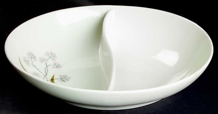 Windswept 10" Oval Divided Vegetable Bowl by Syracuse-1