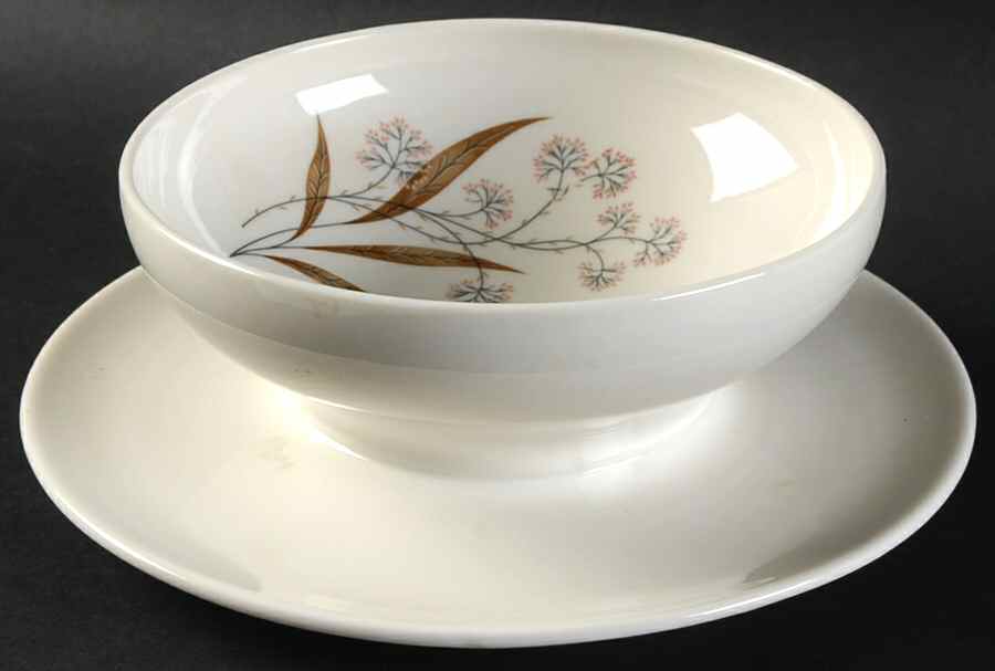 Windswept Gravy Boat with Attached Underplate by Syracuse-1