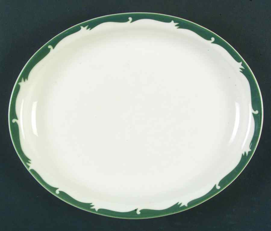 Wintergreen 11" Oval Serving Platter by Syracuse-1