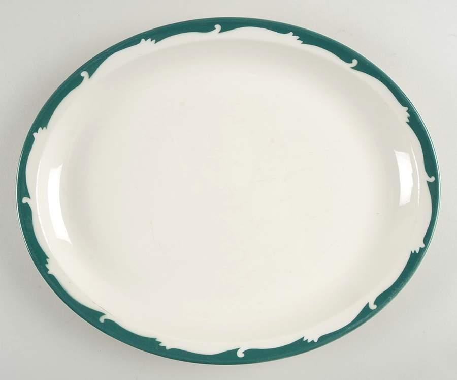 Wintergreen 13" Oval Serving Platter by Syracuse-1