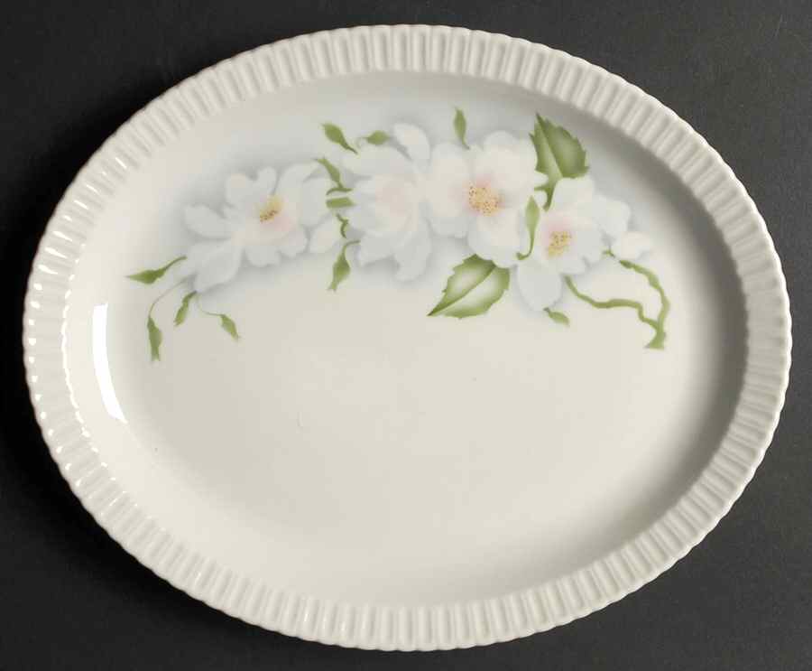 Wild Roses 11" Oval Serving Platter by Syracuse-1