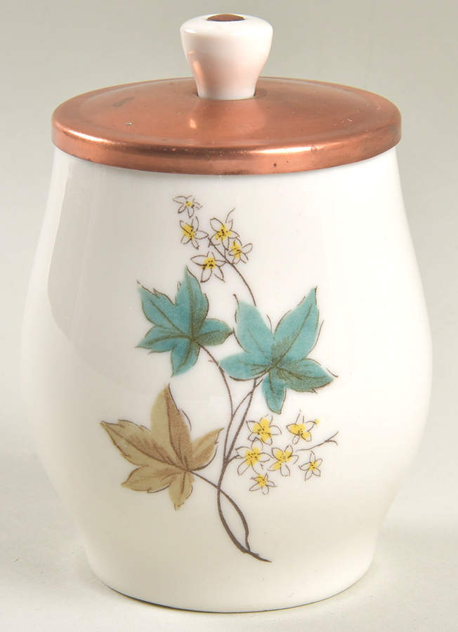 Woodbine Sugar Bowl & Copper Lid by Syracuse-1