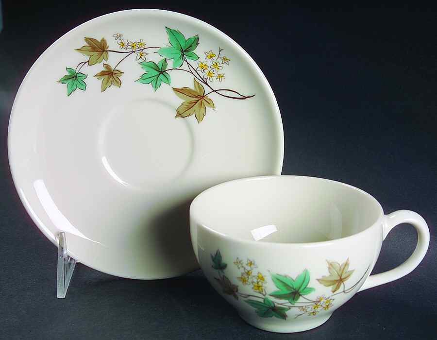 Woodbine Flat Cup & Saucer Set by Syracuse-1