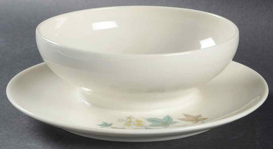 Woodbine Gravy Boat with Attached Underplate by Syracuse-1