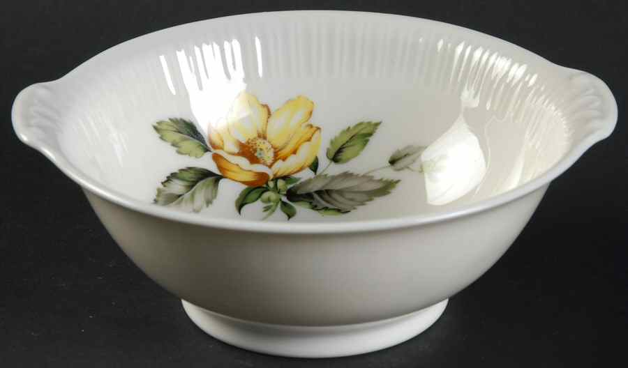Yellow Roses Lugged Cereal Bowl by Syracuse-1
