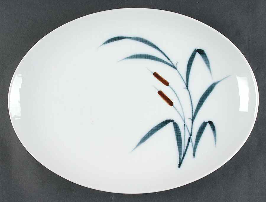 Sighin' Cats 14" Oval Serving Platter by Syio-1