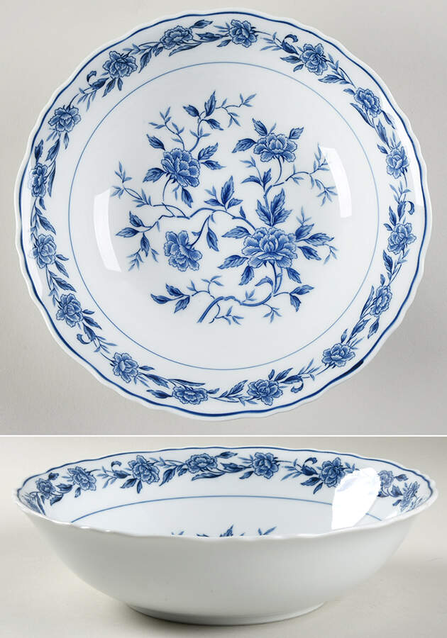 Blue Chatham 9" Round Vegetable Bowl by Symco-1