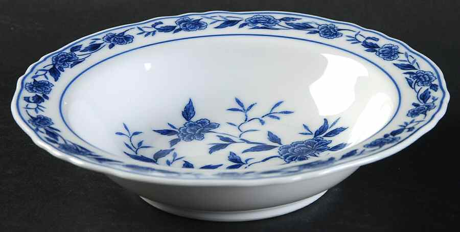 Blue Chatham Rim Fruit/Dessert (Sauce) Bowl by Symco-1