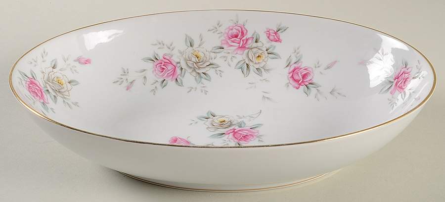 Roseblossom 10" Oval Vegetable Bowl by Symco-1