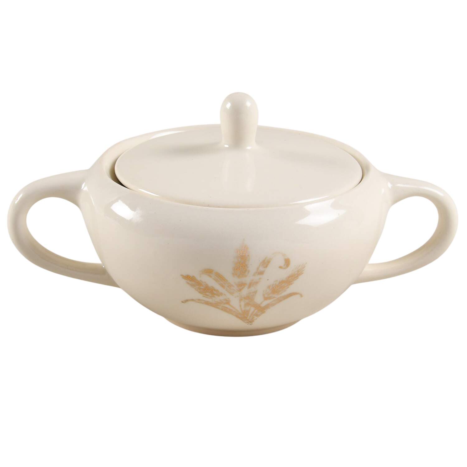 Golden Wheat Sugar Bowl & Lid by SCIO-1