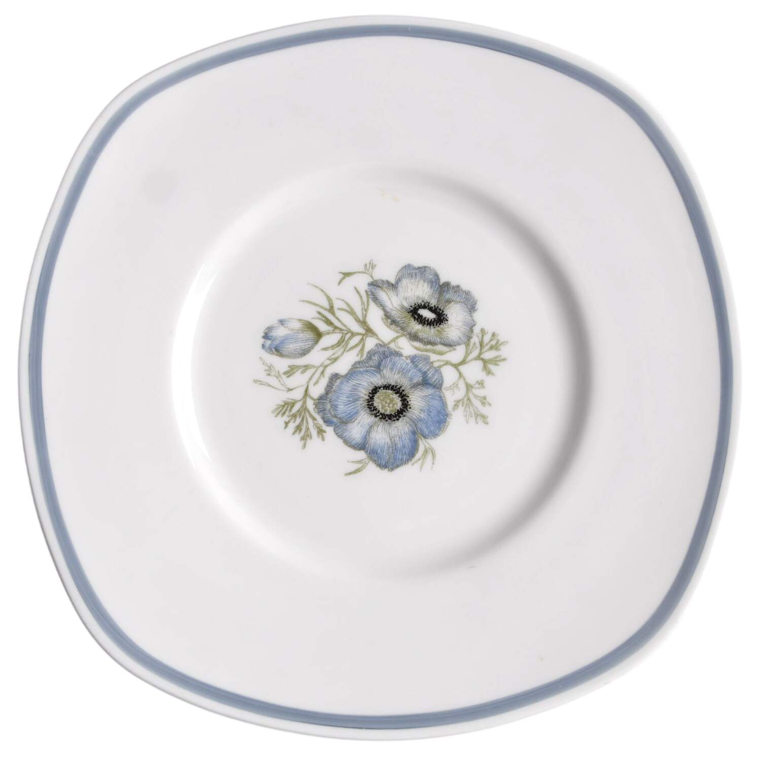 Glen Mist (Susie Cooper Signature Stamp) Square Luncheon Plate by Susie Cooper-1