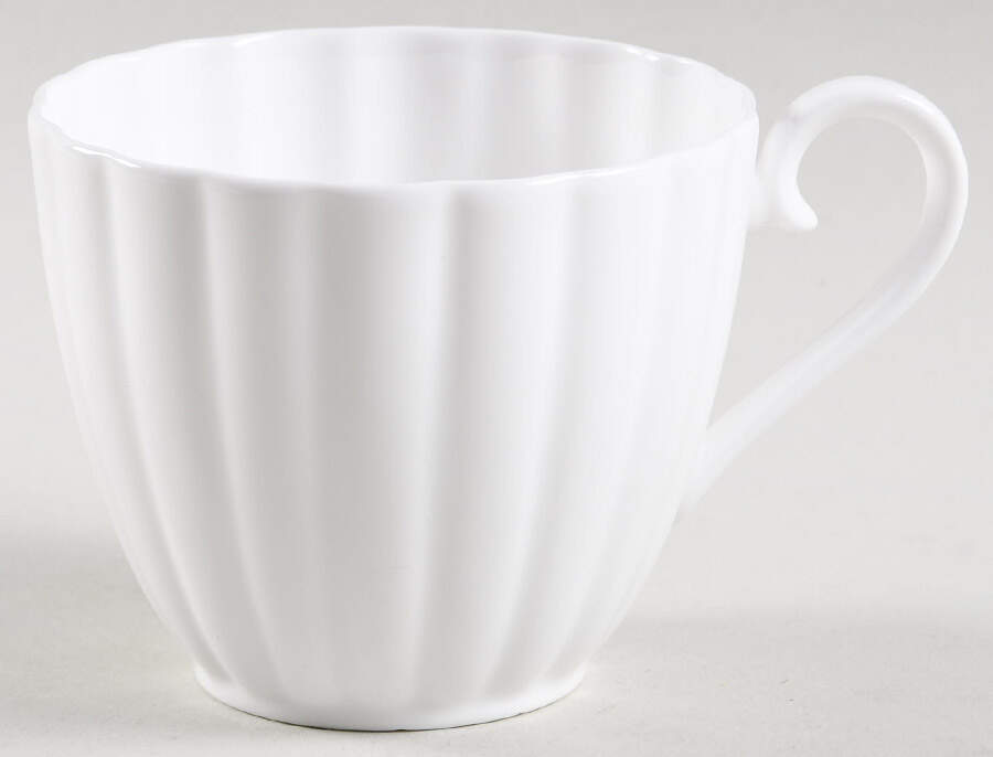 White Flute Flat Cup by Susie Cooper-1