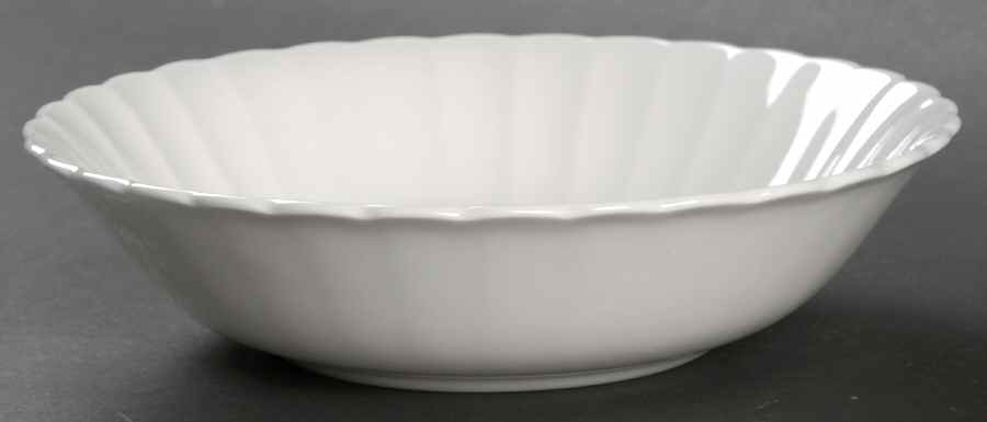 White Flute Coupe Cereal Bowl by Susie Cooper-1