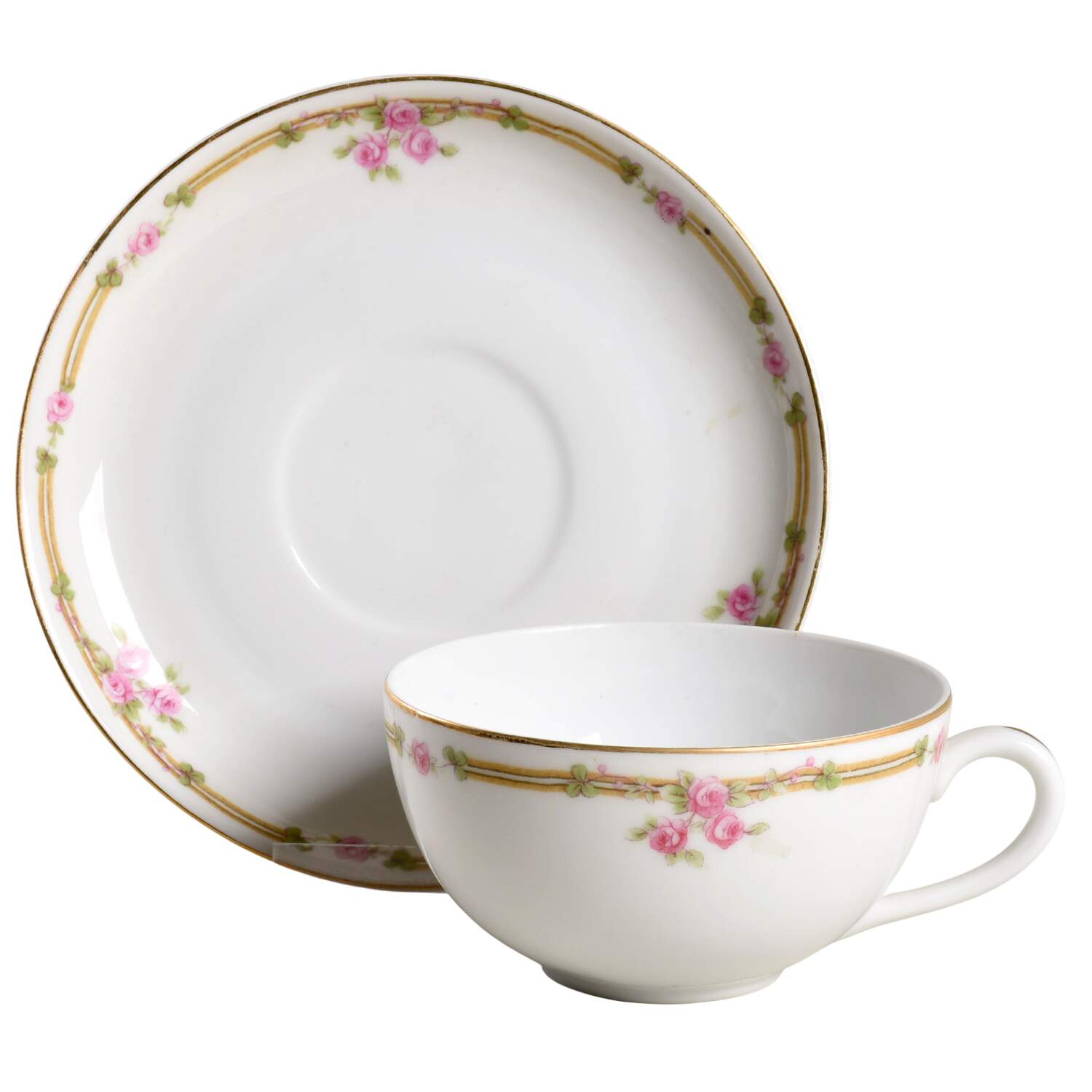 8778 Flat Cup & Saucer Set by Scherzer-1