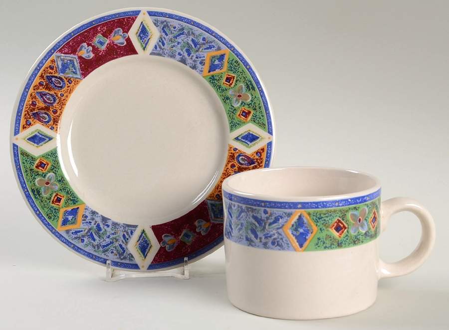Royale Flat Cup & Saucer Set by Sakura-1