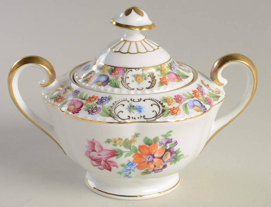 SCH115 Sugar Bowl & Lid by Schumann - Bavaria-1