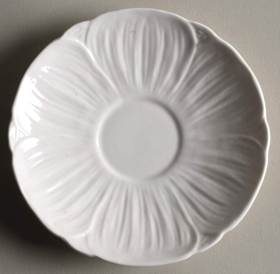 Oleander (White, Undecorated) Saucer by Shelley-1